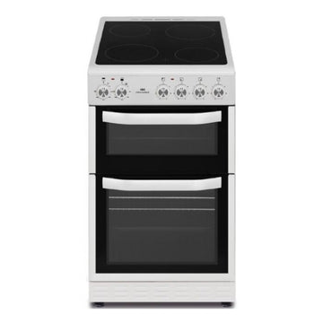 NewWorld NWMID53CS 50cm Double Oven Electric Cooker - Silver