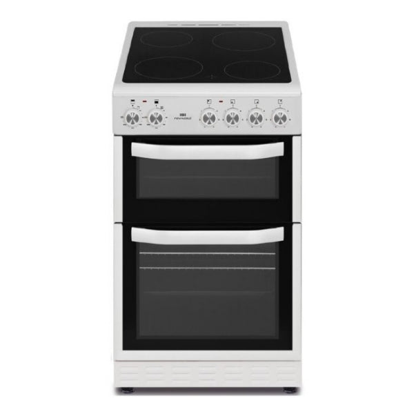 NewWorld NWMID53CS 50cm Double Oven Electric Cooker - Silver