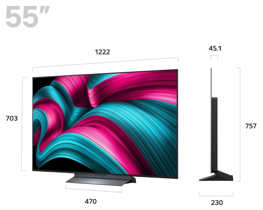 LG OLED55C56LB 55'' evo AI 4K UHD HDR OLED TV [NEW FOR 2025]