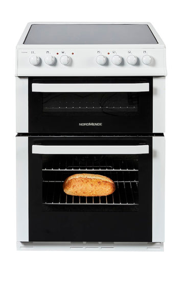 NORDMENDE CTEC62WH 60cm Twin Cavity Freestanding Electric Cooker - [FREE 3 YEAR PARTS & LABOUR WARRANTY]