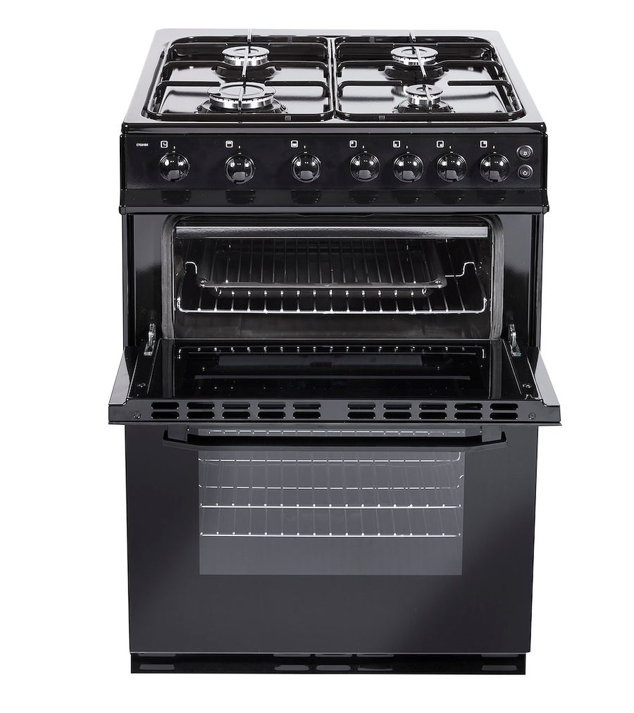 Nordmende CTG62BK 60cm Natural Gas Cooker in Black - [Free 3-year parts & labour guarantee]