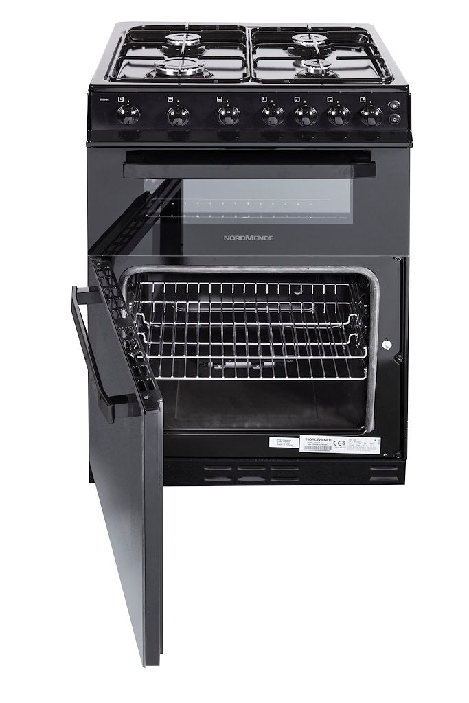Nordmende CTG62BK 60cm Natural Gas Cooker in Black - [LAST ONE]