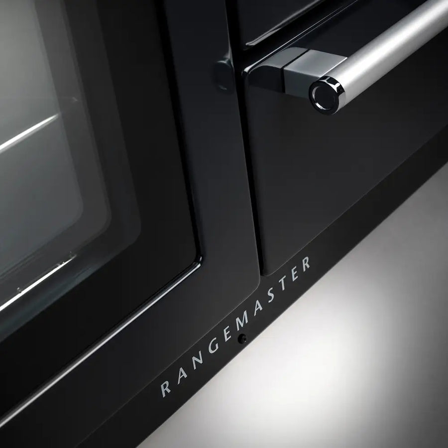 Rangemaster NEX110EICB/C Nexus 110cm Electric Range Cooker with Induction Hob - Charcoal Black & Chrome