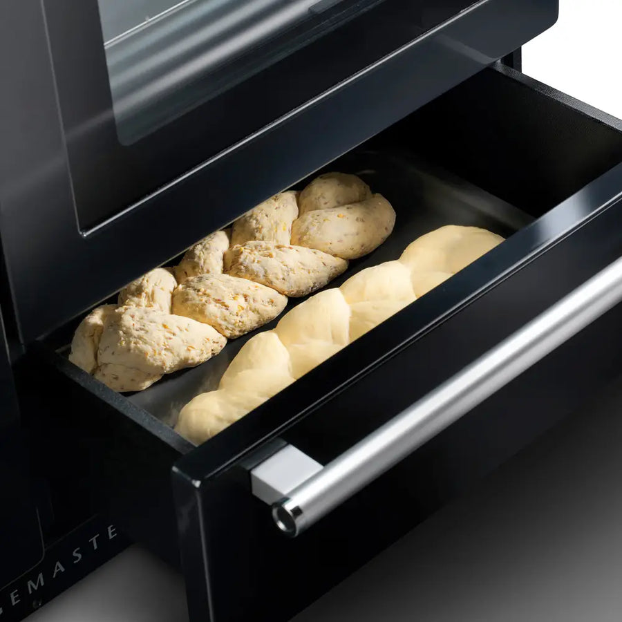 Rangemaster NEX110EICB/C Nexus 110cm Electric Range Cooker with Induction Hob - Charcoal Black & Chrome