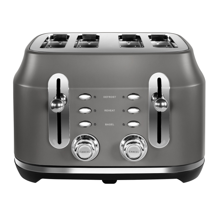 Rangemaster traditional 4 slice grey toaster