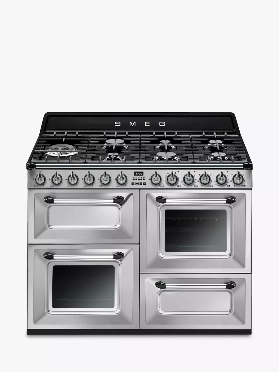 Smeg  Victoria Dual Fuel Range Cooker - Stainless Steel [Free 5-year parts & labour guarantee]