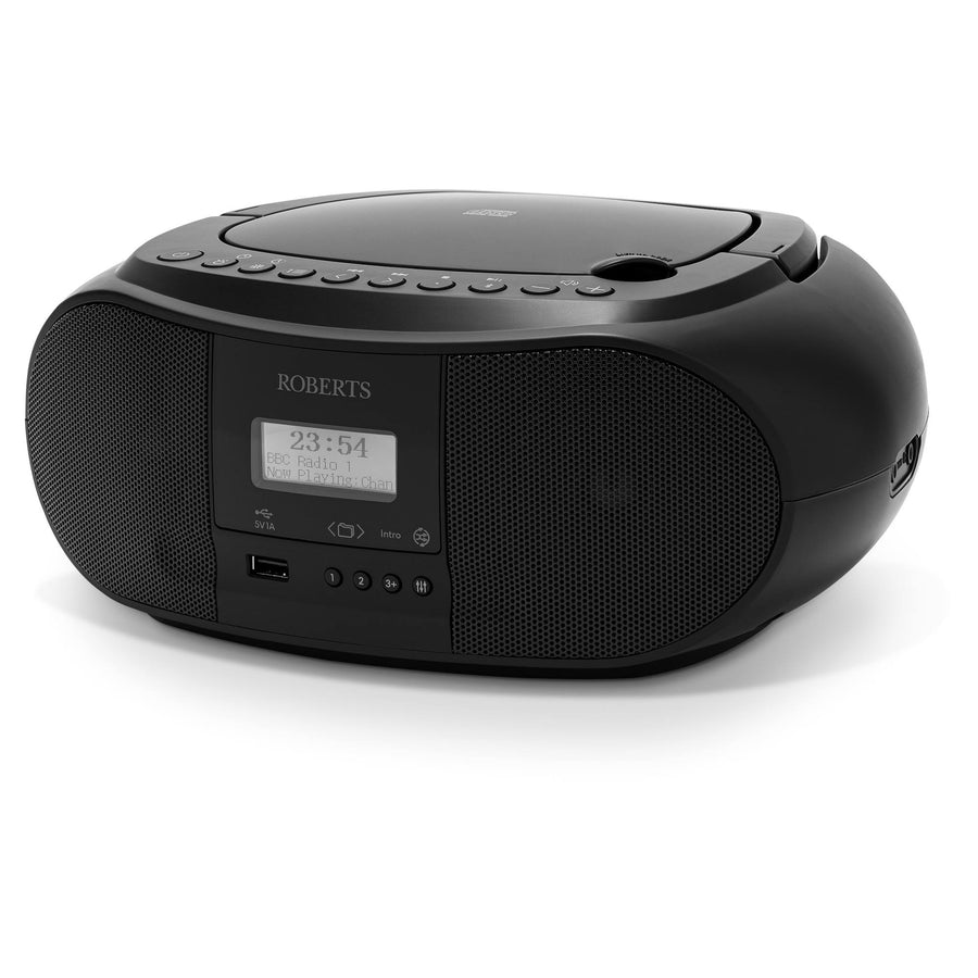 Roberts Zoombox 4 DAB/DAB+/FM/CD Bluetooth Radio - Black