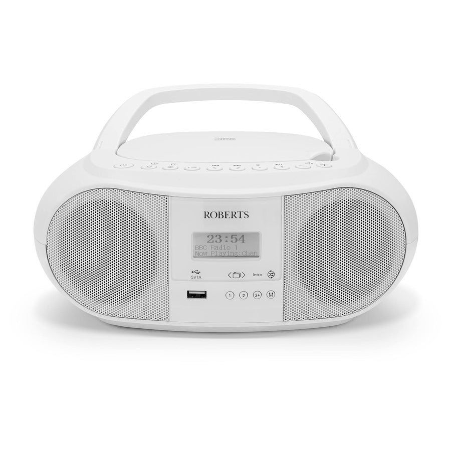 Roberts Zoombox 4 DAB/DAB+/FM/CD Bluetooth Radio - White