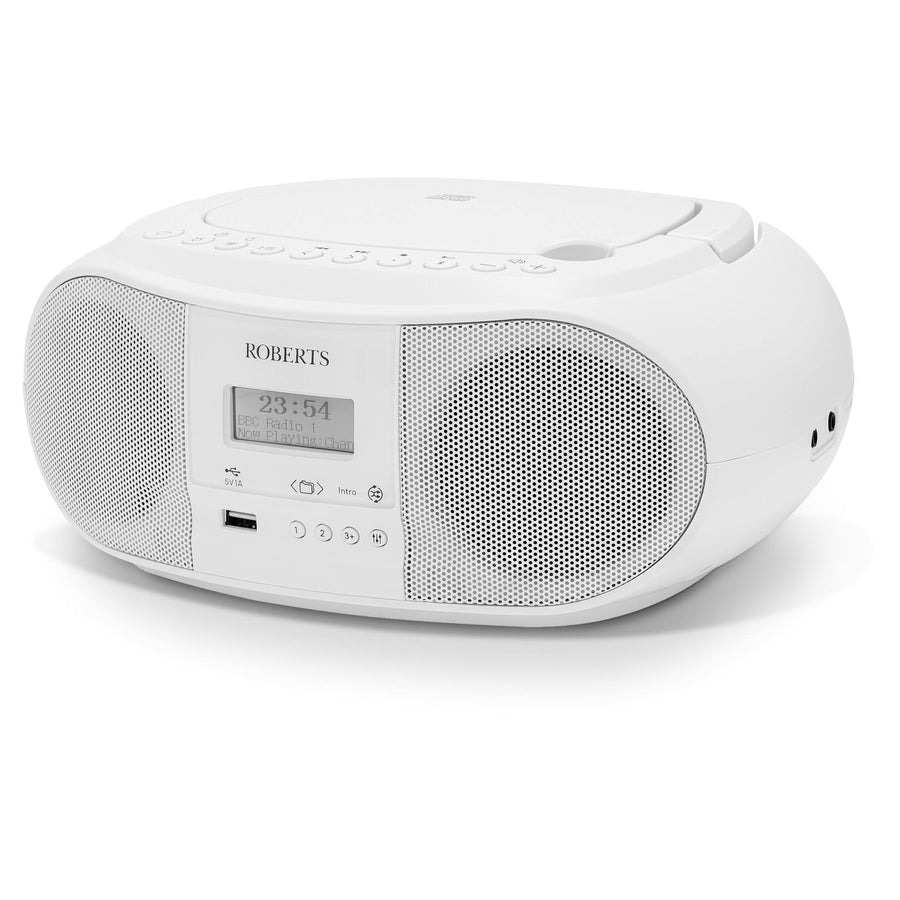 Roberts Zoombox 4 DAB/DAB+/FM/CD Bluetooth Radio - White