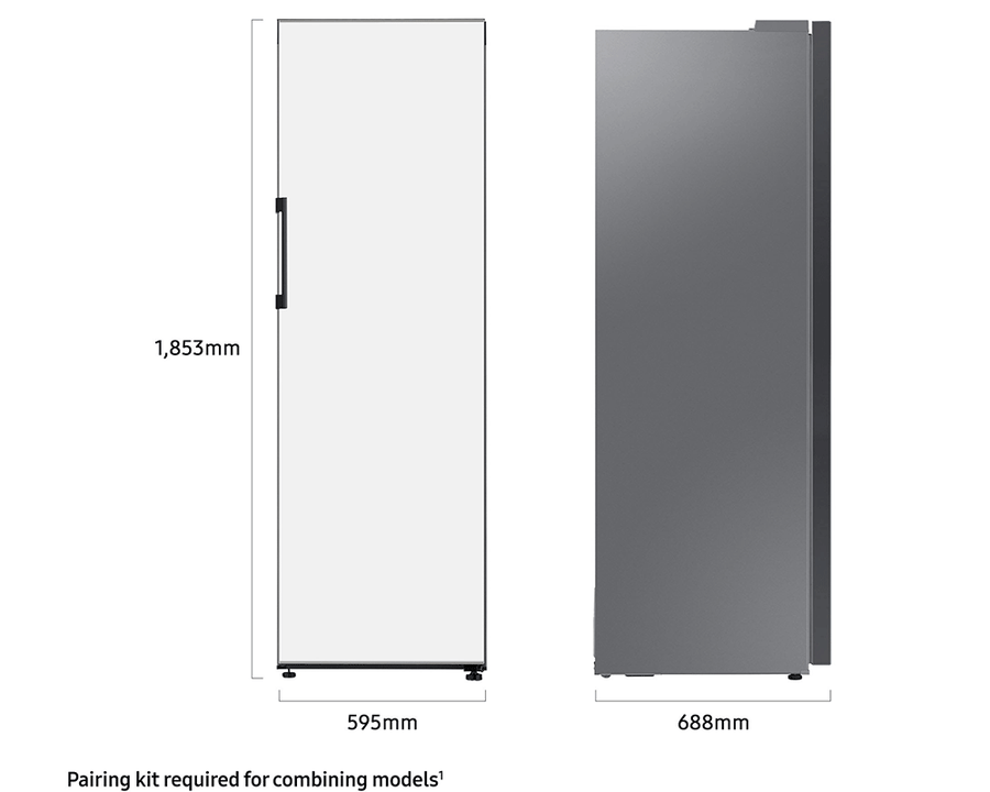 Samsung Bespoke RR39A74A312 Tall Larder Fridge - Clean white  [Free 5-year parts & labour guarantee]