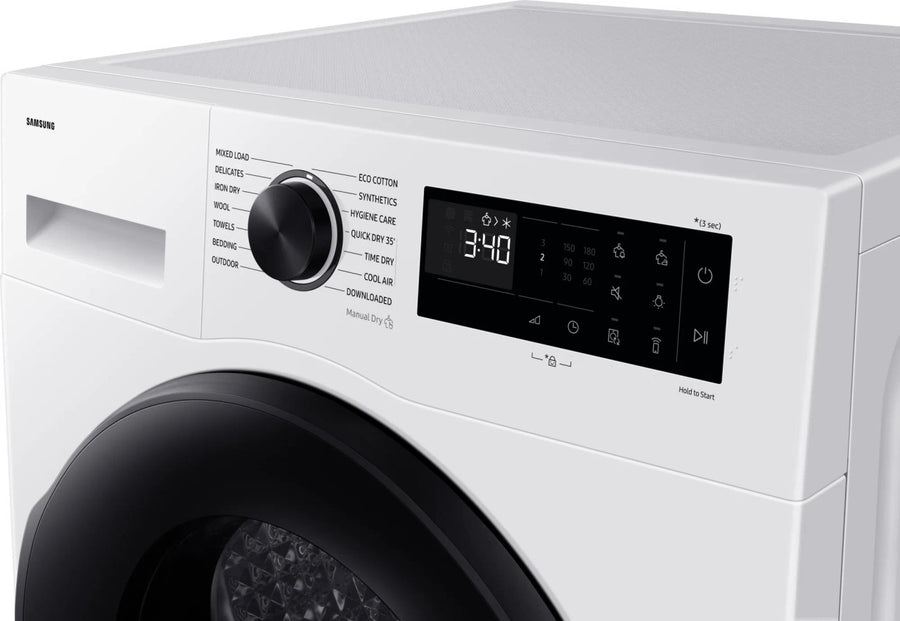 Samsung DV90DG52A0AEEU 9kg Heat Pump Tumble Dryer - White [Free 5-year parts & labour warranty]