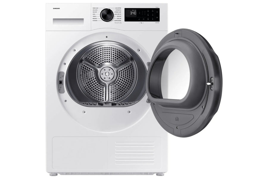 Samsung DV90DG52A0AEEU 9kg Heat Pump Tumble Dryer - White [Free 5-year parts & labour warranty]