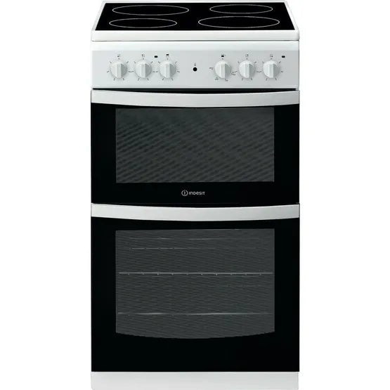 Indesit ID5V92KMW 50cm Ceramic Cooker - White