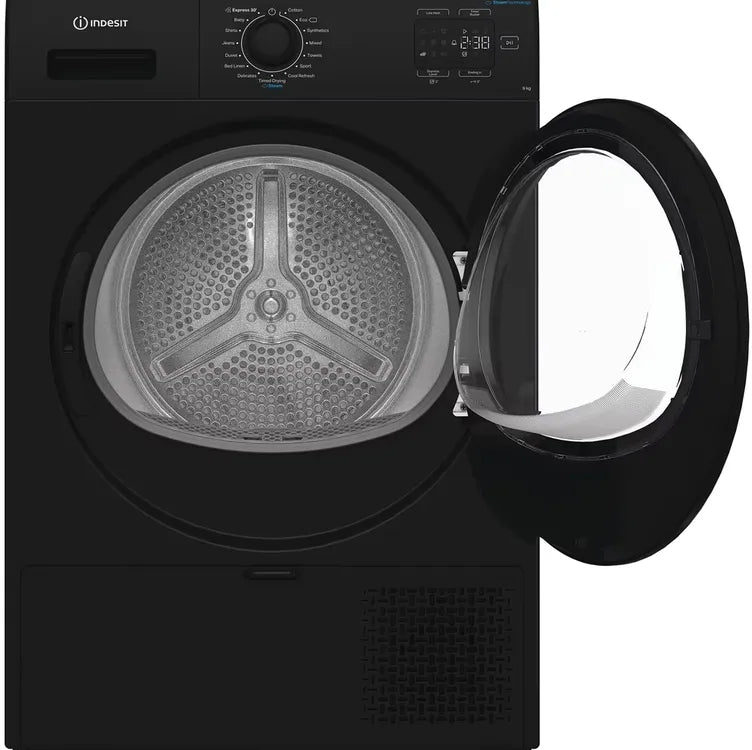 Indesit C YD 92D BB UK 9kg Heat Pump Tumble Dryer - Black