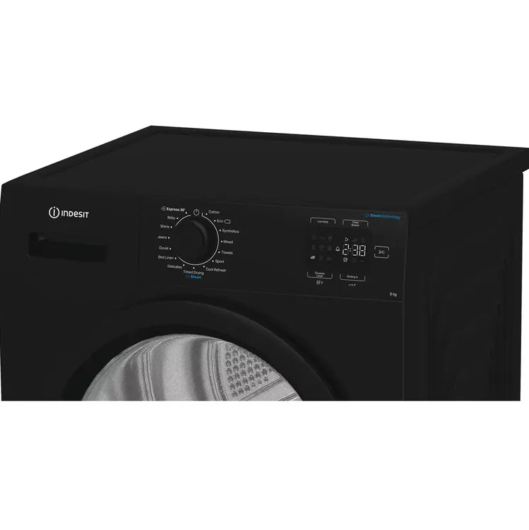 Indesit C YD 92D BB UK 9kg Heat Pump Tumble Dryer - Black
