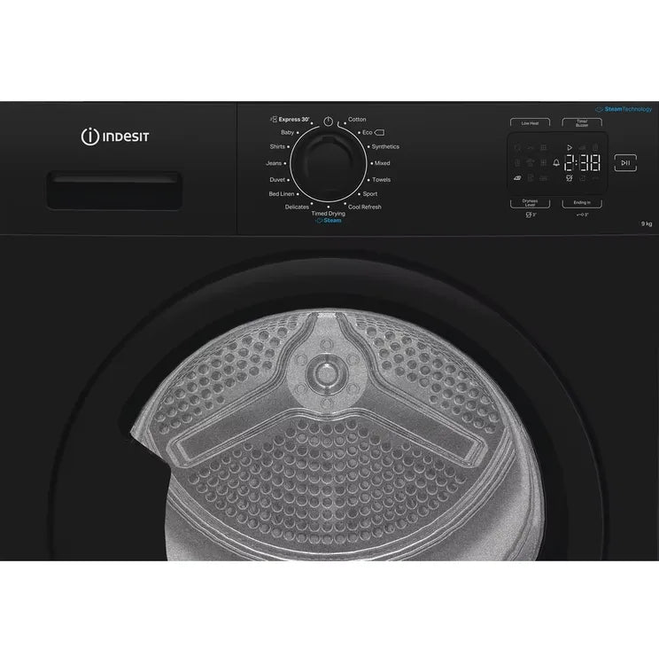 Indesit C YD 92D BB UK 9kg Heat Pump Tumble Dryer - Black