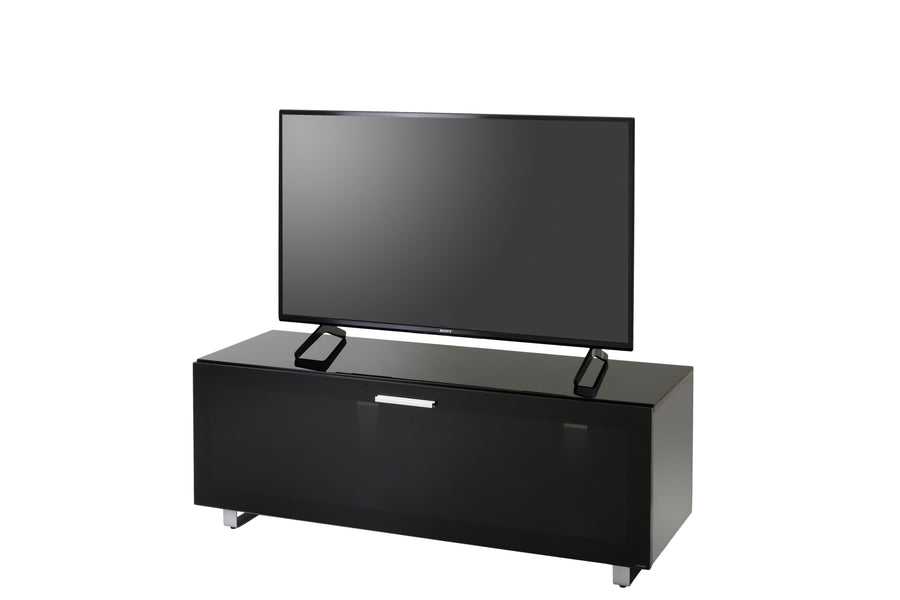 TTAP Sorrento Gloss Black 120cm Wide TV Cabinet (SOR-1200-BLK)