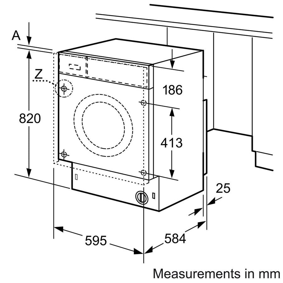 Bosch WKD28352GB Series 4 Integrated 7kg/4kg Washer Dryer - 1400RPM