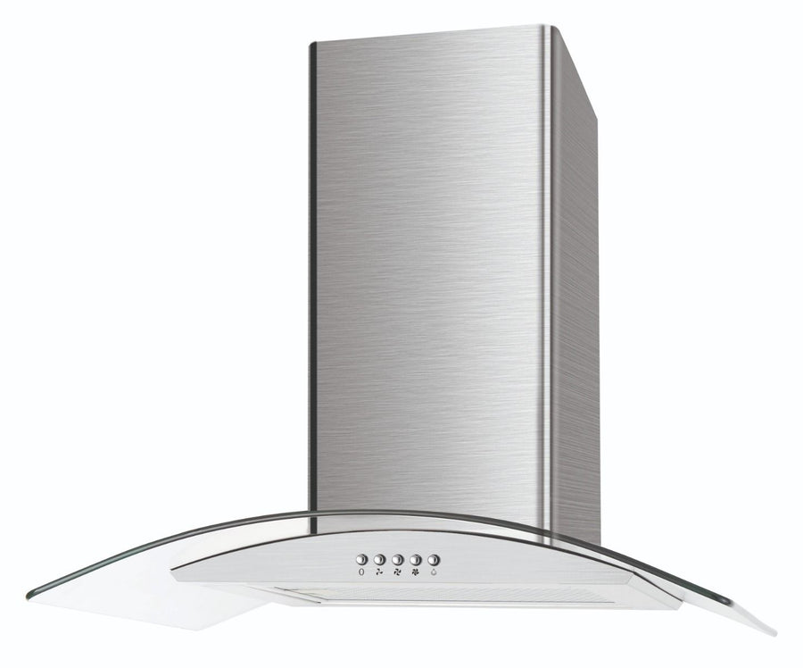 CATA UBSCG60SS 60cm Curved Glass Chimney Hood