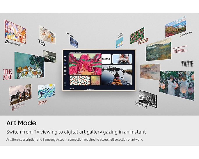 Samsung QE65LS03FW 65'' NEO QLED Pro 4K Art Mode The Frame UHD HDR TV [free 5 year warranty on redemption]