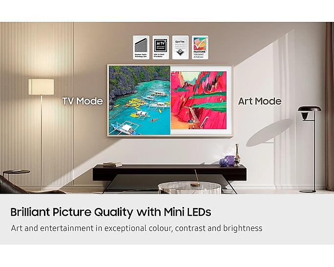 Samsung QE65LS03FW 65'' NEO QLED Pro 4K Art Mode The Frame UHD HDR TV [free 5 year warranty on redemption]