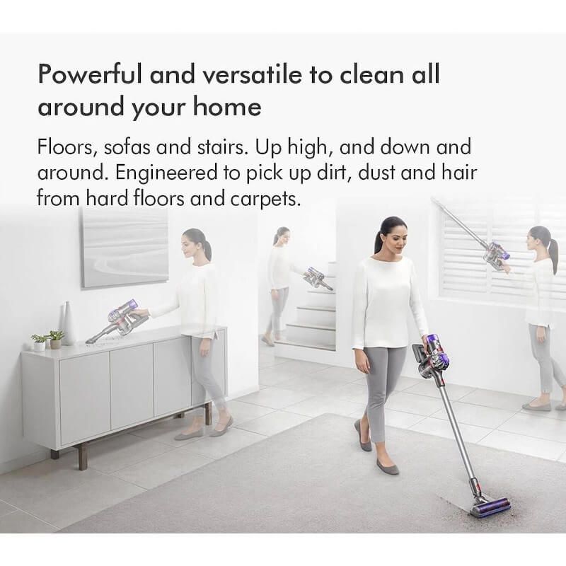 DYSON V8 Cordless Vacuum Cleaner - Silver Nickel (447026-01)