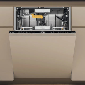 Whirlpool W8IHF58TUUK SpaceClean Integrated 14 Place Setting Dishwasher - Top Rack