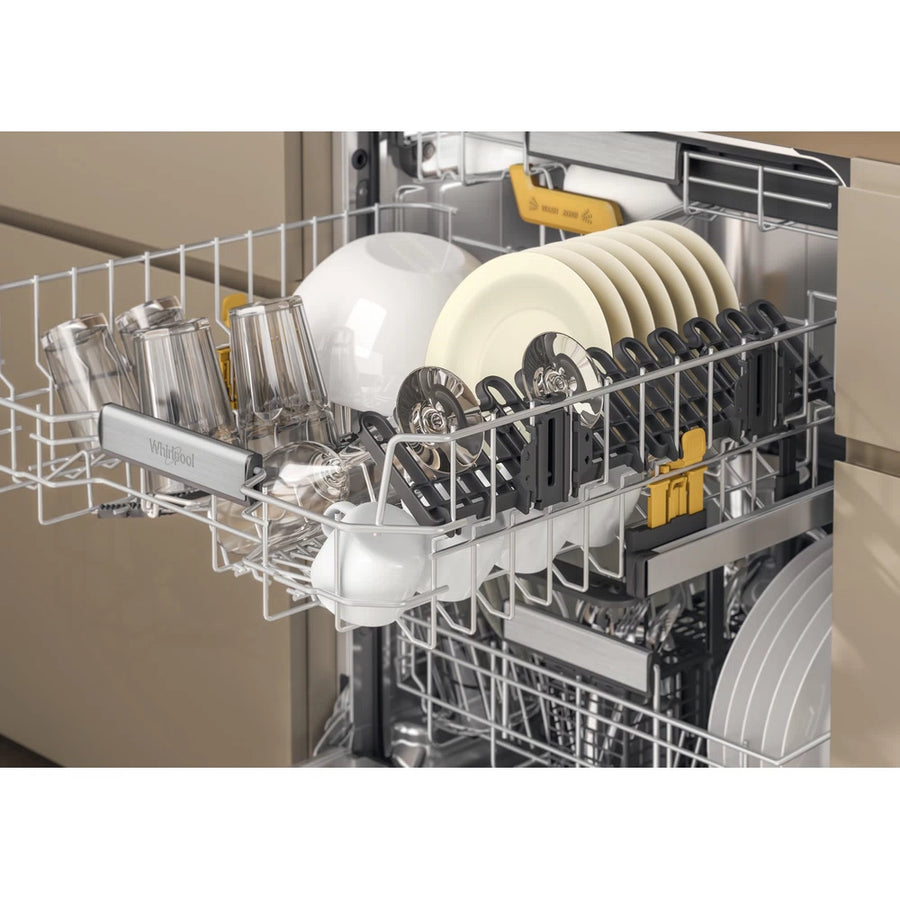 Whirlpool W8IHF58TUUK SpaceClean Integrated 14 Place Setting Dishwasher - Top Rack