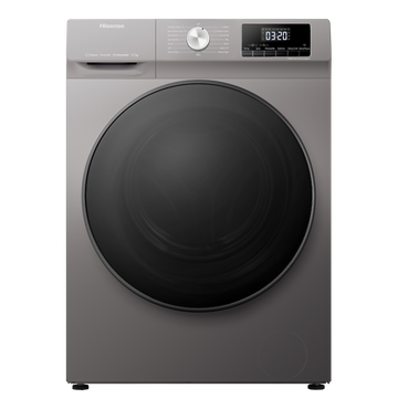 Hisense WFQA1014EVJMT 10kg 1400 Spin Washing Machine With 15 Min Quick Wash and Steam Technology  - Titanium [2-year parts & labour guarantee]