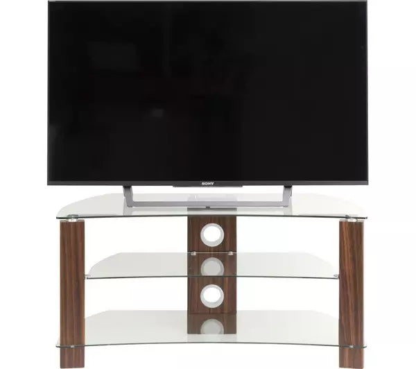 TTAP Vision Curve 1200mm TV stand - Walnut [TVs up to 60'']