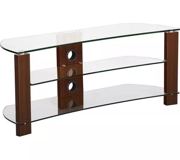 TTAP Vision Curve 1200mm TV stand - Walnut [TVs up to 60'']