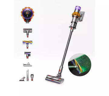 DYSON V15 Detect Absolute Cordless Vacuum Cleaner - Yellow & Nickel (394472-01)