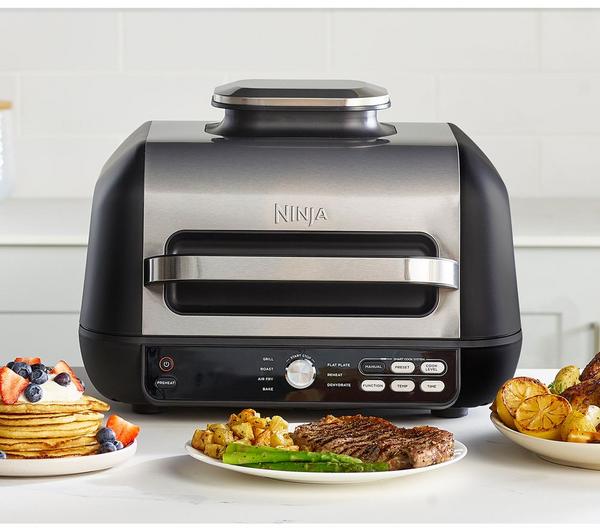 Ninja AG651UK Foodi MAX Pro Health Grill, Flat Plate & Air Fryer