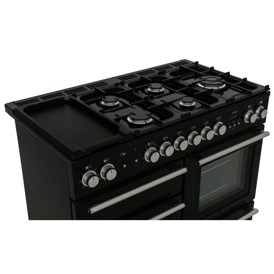 Rangemaster NEX110DFFBL/C Nexus 110cm Dual Fuel Range Cooker - Black