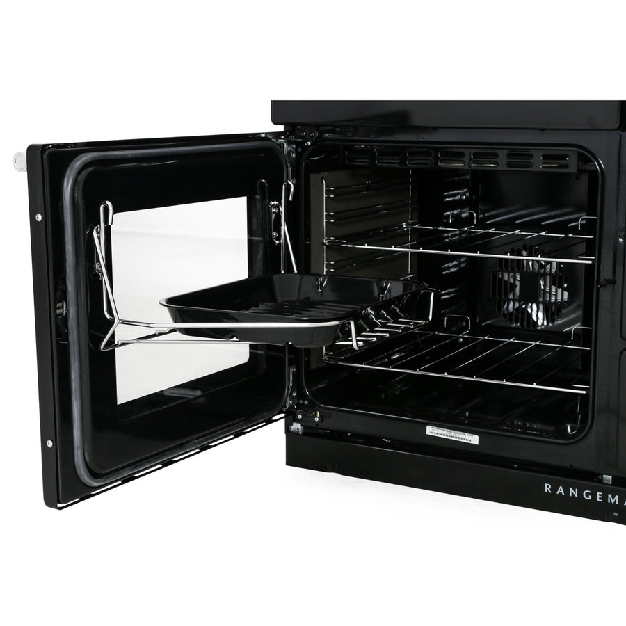 Rangemaster NEX110DFFBL/C Nexus 110cm Dual Fuel Range Cooker - Black