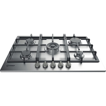 Indesit THP751WIXI 75cm 5 Burner Gas Hob - Stainless steel