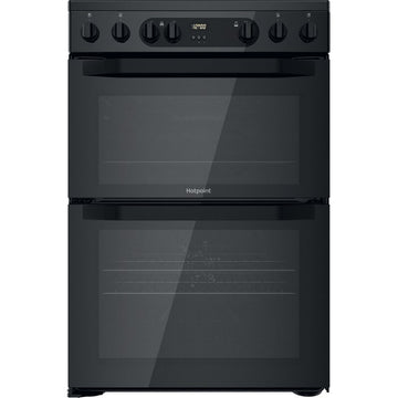 Hotpoint HDM67V9CMB Electric Cooker with Ceramic Hob - Black