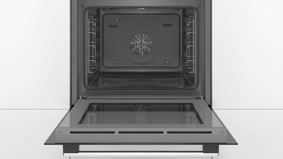 Bosch HRS534BS0B Serie 4 Multifunction Single Oven With Steam Function