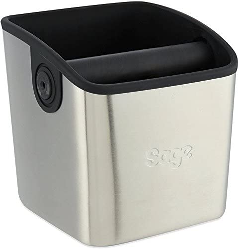 Sage BES100GBUK the Knock Box Mini Coffee Grind Bin, Silver