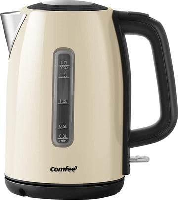 Comfee MK-17S28A2CM 1.7L Fast Boil Kettle - Cream