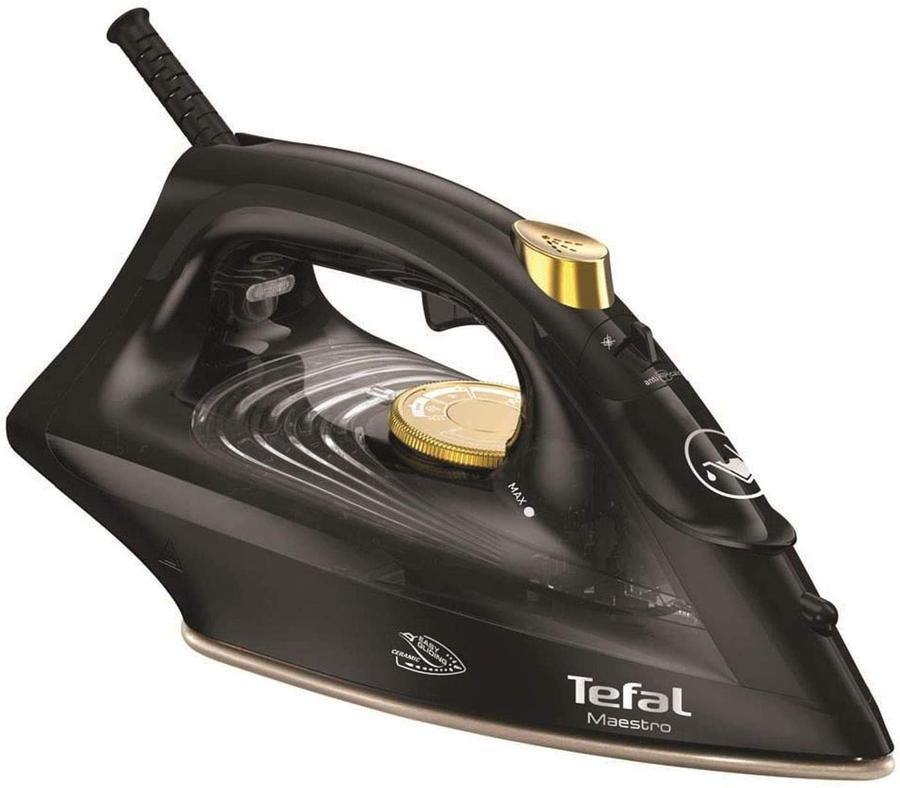 TEFAL FV1869 Maestro Steam Iron In Gold/Black - Basil Knipe Electrics