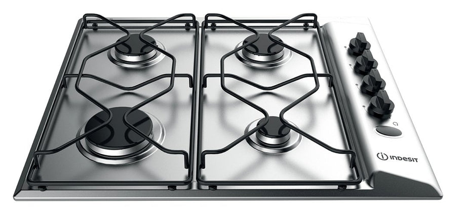 Indesit PAA642IX 60cm 4 Burner Gas Hob Stainless Steel