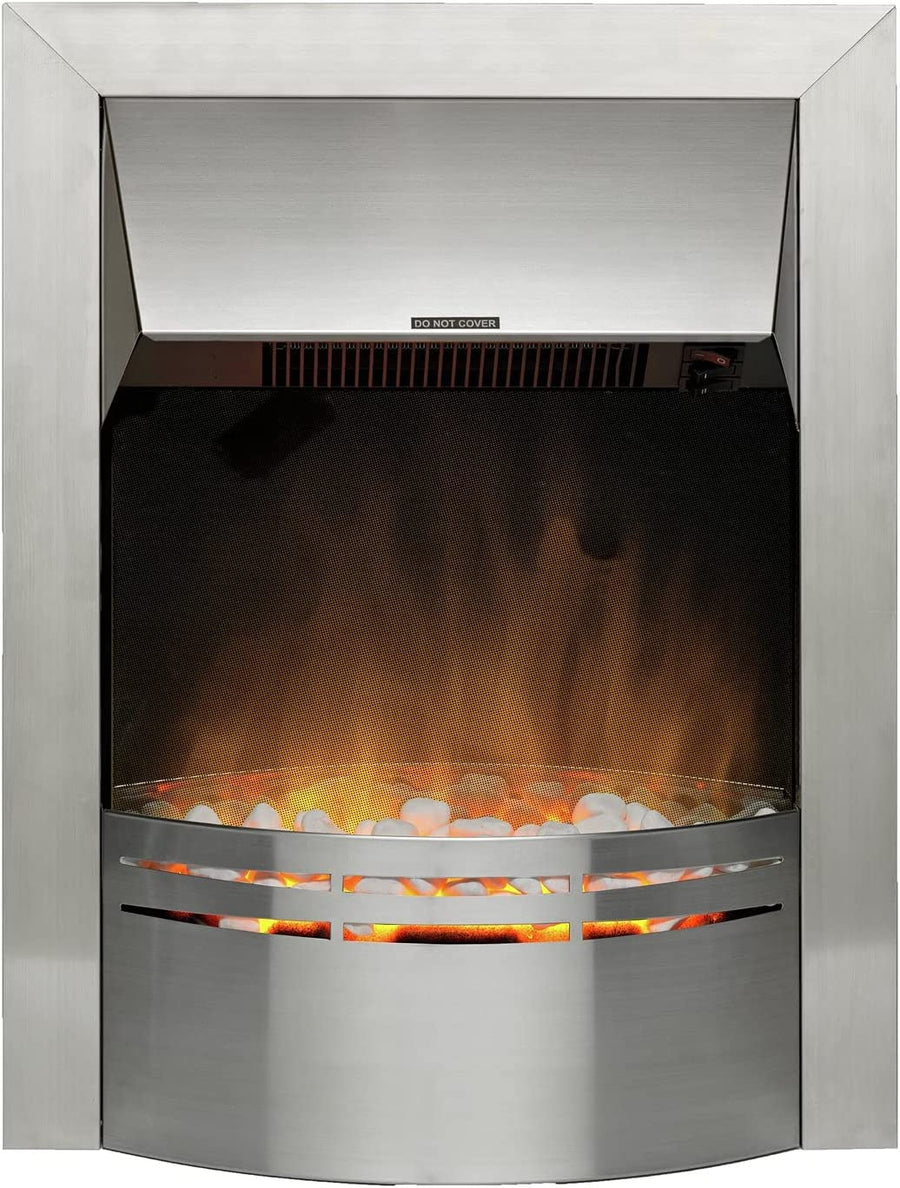 Dimplex DKT20S Dakota Optiflame Electric Fire - Stainless Steel