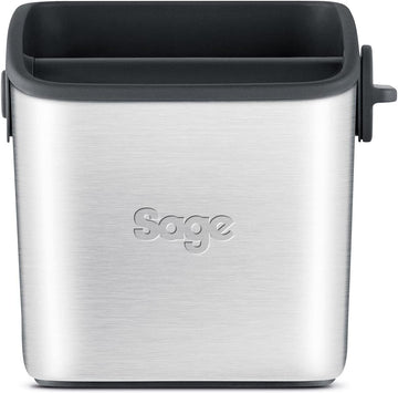 Sage BES100GBUK the Knock Box Mini Coffee Grind Bin, Silver