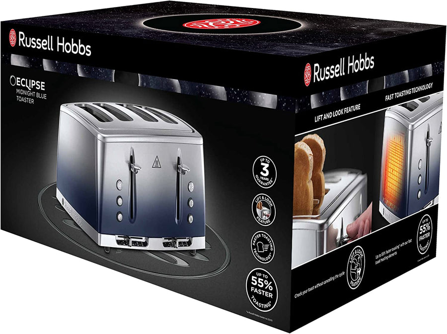 RUSSELL HOBBS Eclipse 25141 4-Slice Toaster - Midnight Blue