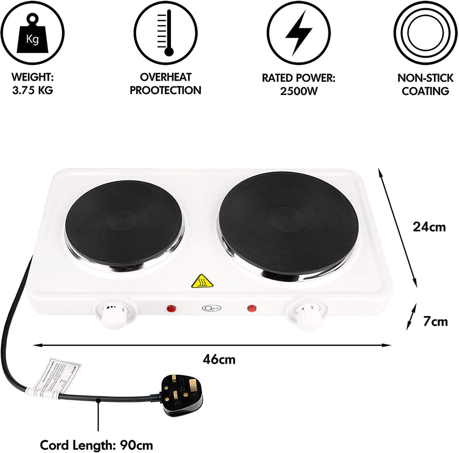 Quest 35250 Electric Twin Hot Plate