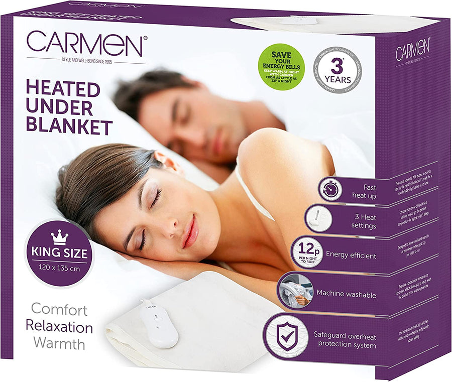 Carmen C81155 King Size Heated Under Blanket