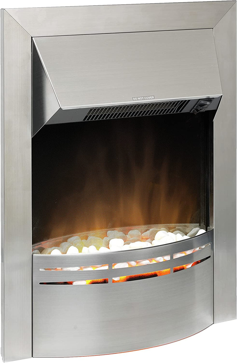 Dimplex DKT20S Dakota Optiflame Electric Fire - Stainless Steel