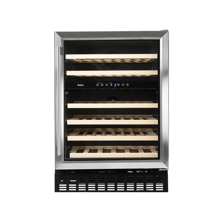 Amica 60cm Freestanding Wine Cooler - Stainless Steel