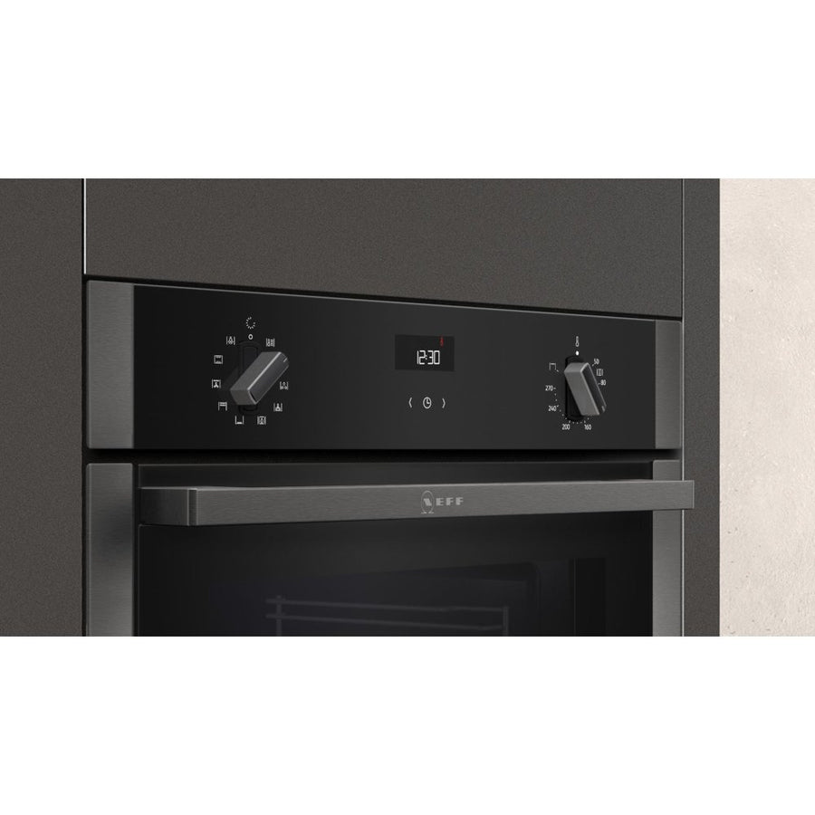Neff N50 B3ACE4HG0B CircoTherm single oven in graphite